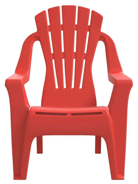 Vidaxl Kinder Gartenstühle 2 Stück Holzoptik Rot 37x34x44cm Pp Rot