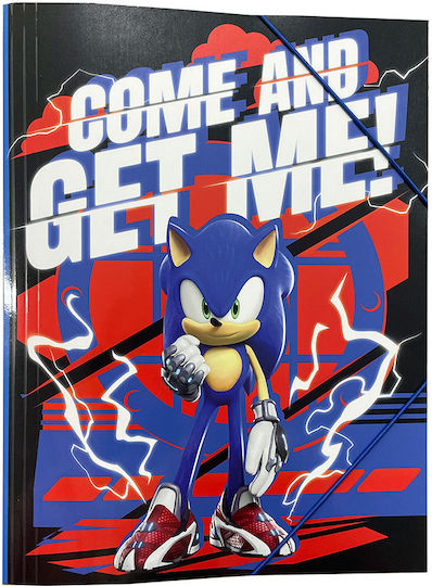 Gim Φάκελος με Λάστιχο και Αυτιά για Χαρτί A4 Sonic Prime