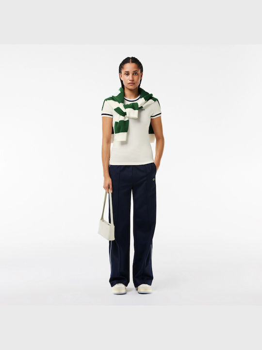 Lacoste Γυναικείο Αθλητικό T-shirt Λευκό