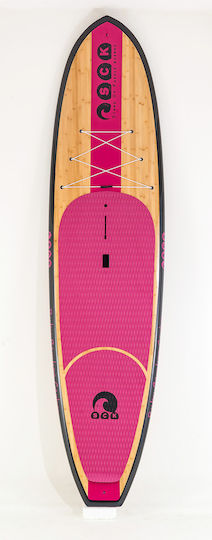 SCK Ruby 11'6'' Bambus SUP Board mit Länge 3.5m Rosa