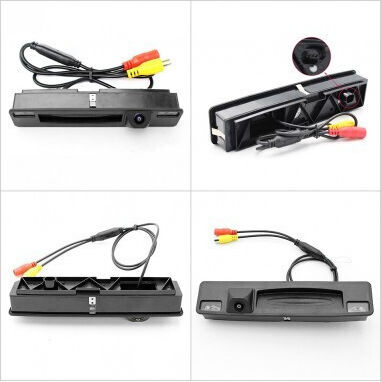 Camera de backup HD cu vedere pe timp de noapte Starlight pentru Ford Focus Mk3 Fiesta în mânerele ușii portbagajului