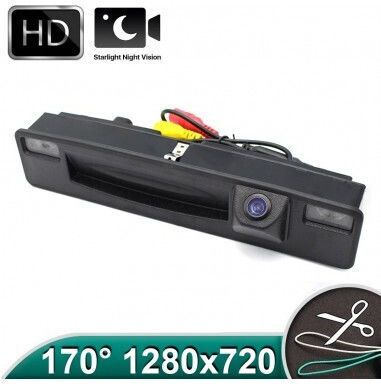 Camera de backup HD cu vedere pe timp de noapte Starlight pentru Ford Focus Mk3 Fiesta în mânerele ușii portbagajului