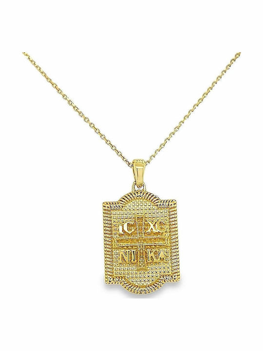 Xryseio Anhänger Kinder Amulett Beidseitig Konstantinato aus Gold 9K KN1099