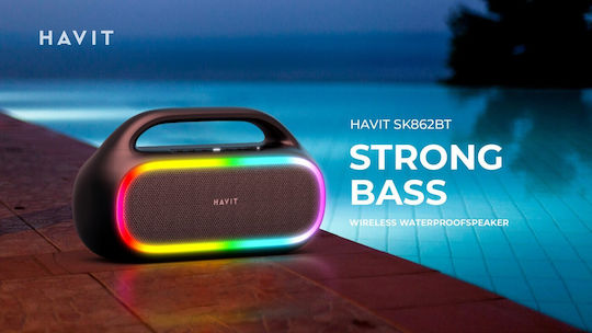 Havit SK862BT Boxă Bluetooth 50W cu Radio și Durată de Baterie până la 12 ore Negru