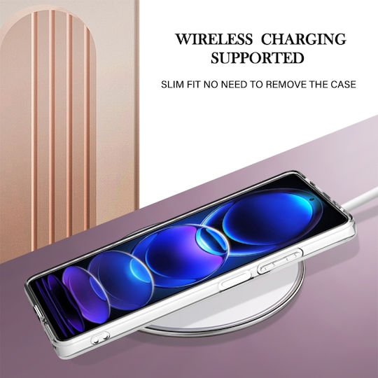 5g Global Electroplating Marble Umschlag Rückseite Silikon / Kunststoff Lila (Redmi Note 12 Pro+)