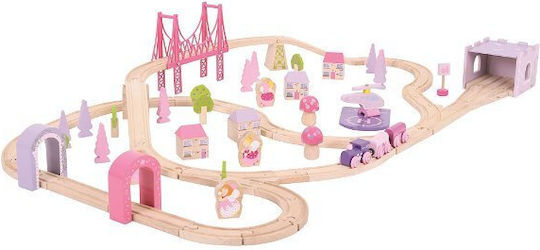 Big Jigs Set with Train made of Wood for 3+ years+ Years