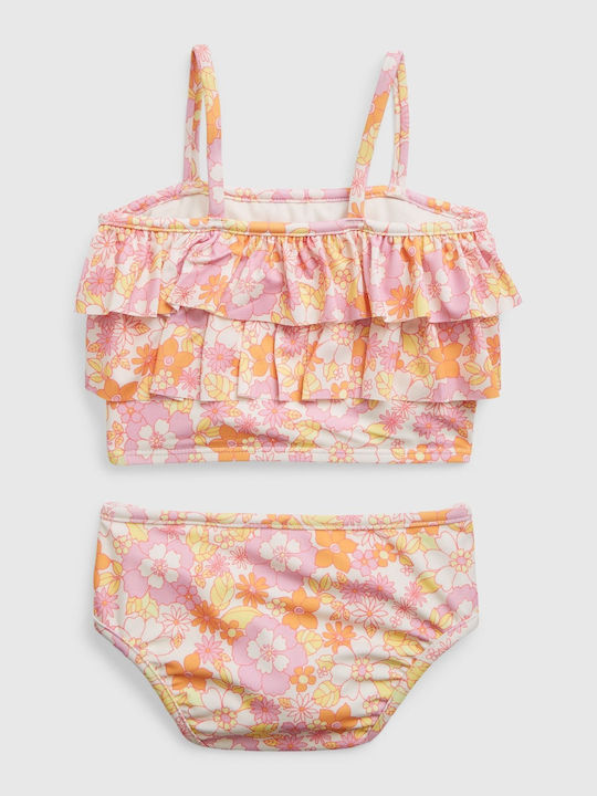 GAP Kids Swimwear Bikini Sunscreen (UV) Multi Flor Pink