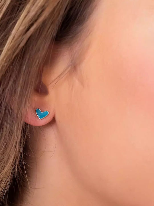 Oxzen Cercei Fetite Studs Inima Din Argint