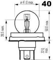Narva Lamps Car R2-P45t 12V 45W