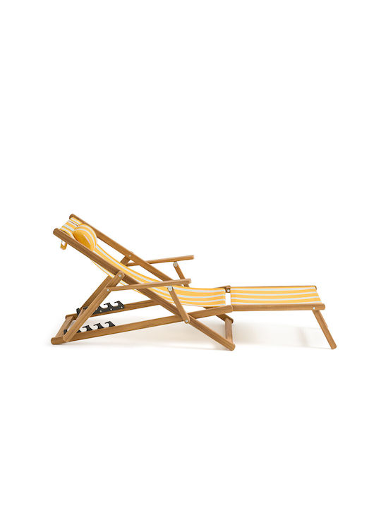 Сезлонг Дървена С ръце Acacia 156x69x87см