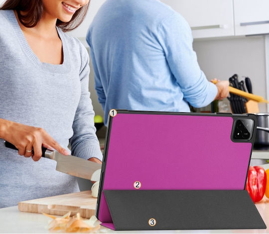 Flip Cover Ανθεκτική Μωβ (Xiaomi Pad 6S Pro 12.4)