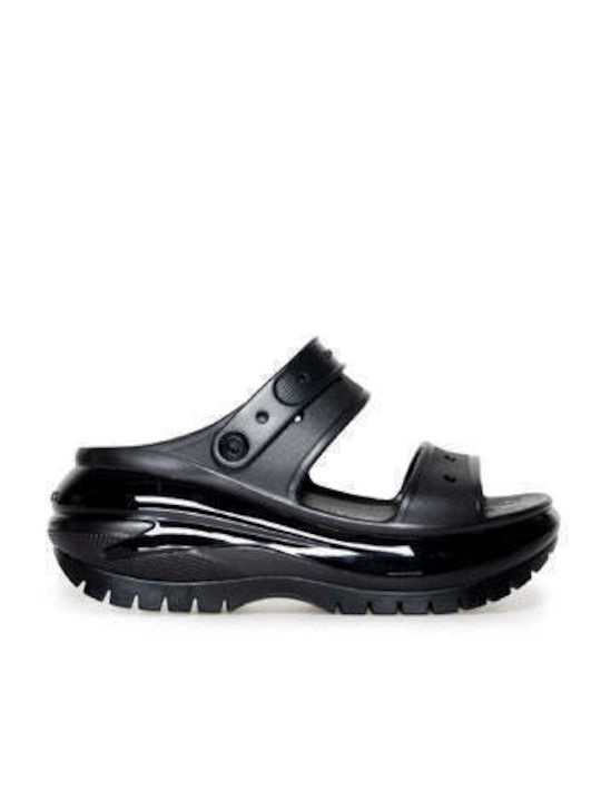 Crocs Platforme dama Negre