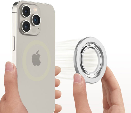 Tech-Protect MagSafe Charging Stand in Silver color