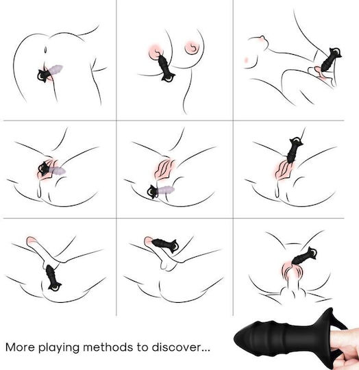 Armony Anal Plug mit kabelloser Funktion und Vibration Schwarz 16.15cm