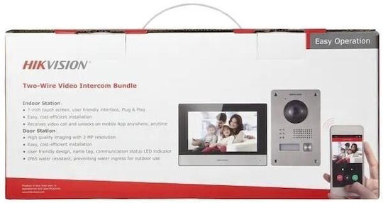 Hikvision Σετ Θυροτηλεόρασης Wi-Fi Μαύρο