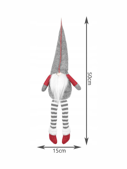 De Crăciun Figurină Pitic Gri Înălțime 50cm.