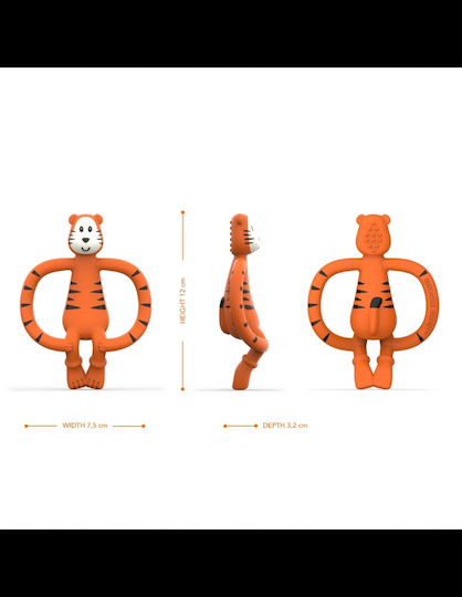Matchstick Monkey Tiger Teething Ring Teething Relief Made of Rubber for 3 m+