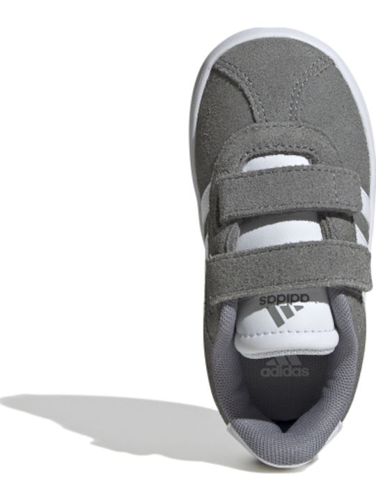VL Court 3.0 Cf Kids Sneakers With Hoop & Loop Closure Grey