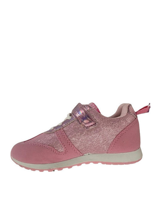 Paw Patrol Παιδικά Sneakers με Σκρατς Ροζ