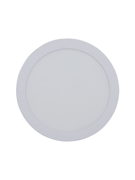Uncle George Rotund În aer liber Panou LED Putere 12W cu Alb Rece Lumini 16x16cm.