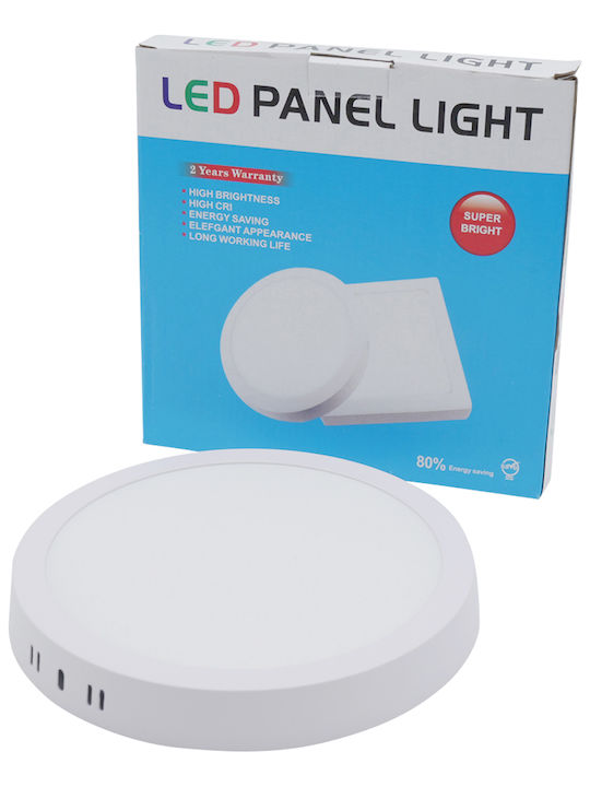 Uncle George Rund Draußen LED Panel 18W mit Kaltweiß Licht