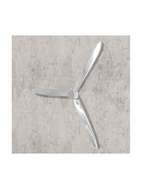 vidaXL Silver Wall Decor Made of Metal 70x70cm