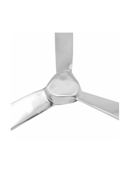 vidaXL Silver Wall Decor Made of Metal 70x70cm