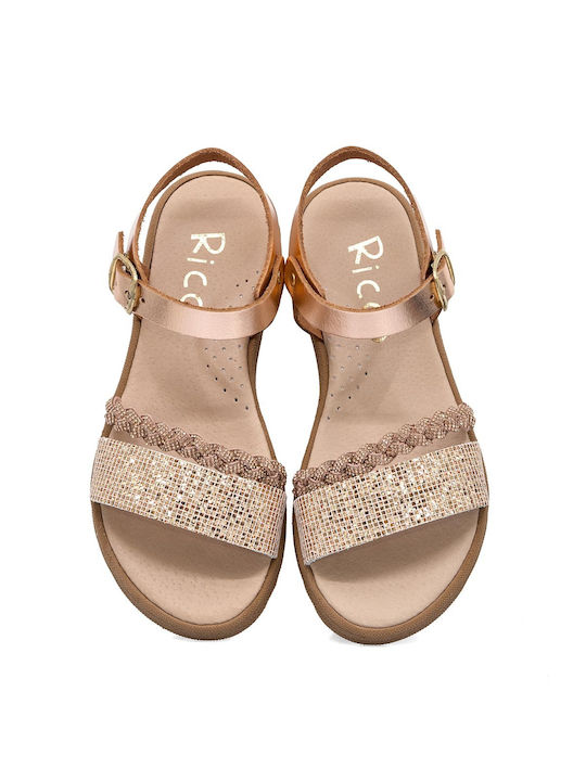 Ricco Mondo Kinder Sandalen Rose Gold