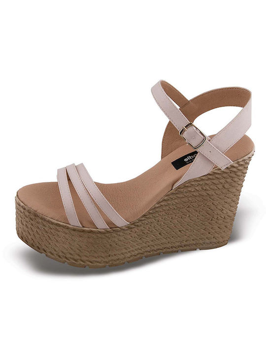 Blondie Anatomic Women's Ankle Strap Platforms Beige