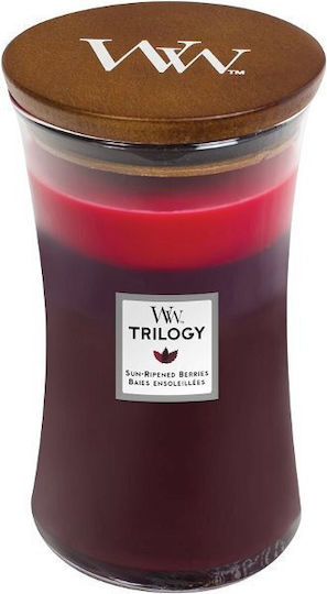 WoodWick Αρωματικό Κερί σε Βάζο με Άρωμα Sun Ripened Berries Μωβ 609gr