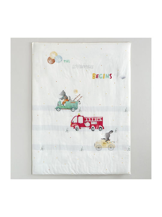 Nima Cotton Baby Quilt Little Adventure 100x140cm Red