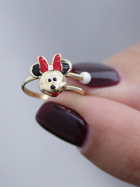 Δαχτυλίδι Minnie Mouse Χρυσός Κ9 Σμάλτο P-68603 Κίτρινο Χρυσό K9 Δαχτυλίδι Minnie Mouse Χρυσός Κ9 Σμάλτο P-68603 Κίτρινο Χρυσό K9