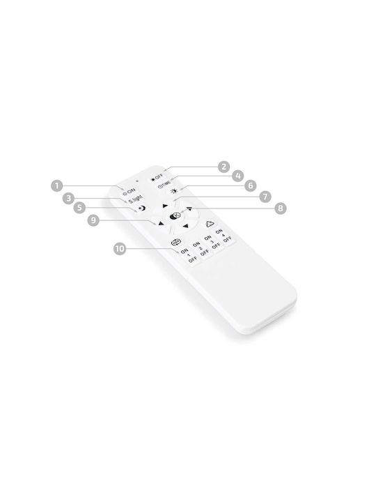 Lvt Plafonieră de Tavan 40buc Neagră cu LED Integrat și Telecomandă