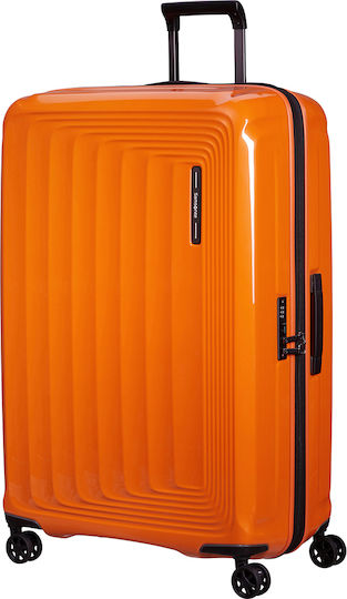 Samsonite Nuon Spinner Exp Valiză de Călătorie Cabină Dură Papaya Orange cu 4 roți