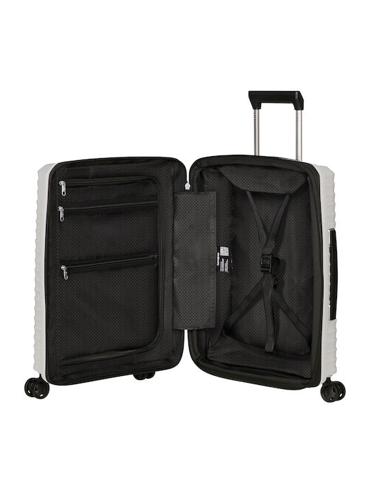 Samsonite Upscape Spinner Exp 55/20 Cabin Travel Suitcase Hard Cloud White with 4 Wheels Height 55cm 143108-0479