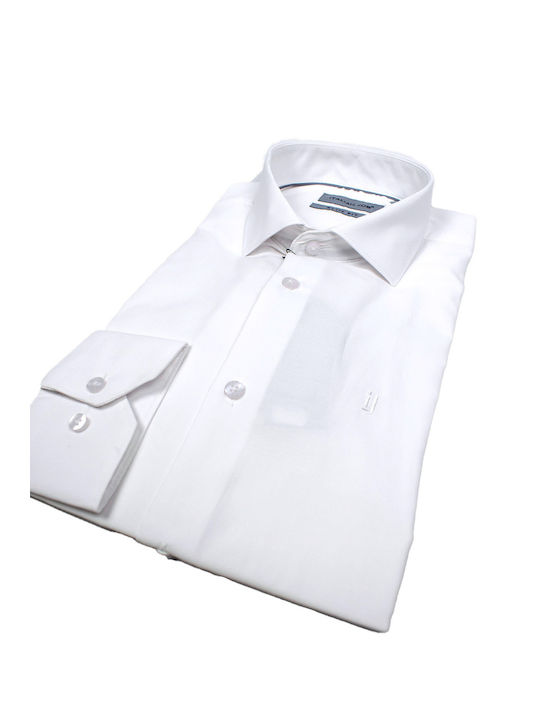 Men's Wedding Shirt ITALIAN JOB (5845/SL/2) - WHITE