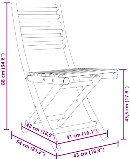 Garten- und Outdoor-Möbelsets für kleinen Raum 3 Stück Bambus