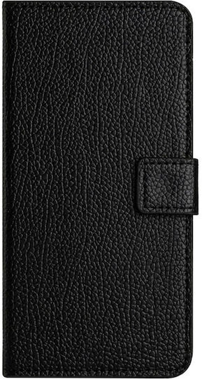 Litchi Texture Wallet Negru (Honor 200 Lite 5G)