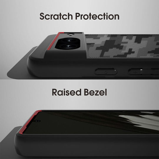 Color Frame Back Cover Σιλικόνης Μαύρο (Google Pixel 8a)