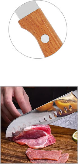 Tpster Knife Santoku from Stainless Steel