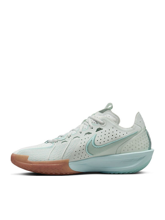 Air Zoom G.T. Cut 3 Low Basketball Shoes Barely Green / Sail / Safety Orange / Jade Ice