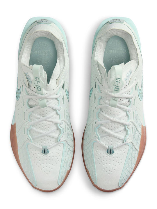 Air Zoom G.T. Cut 3 Low Basketball Shoes Barely Green / Sail / Safety Orange / Jade Ice