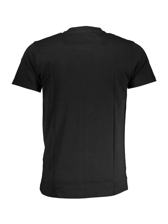 Roberto Cavalli T-shirt Bărbătesc cu Mânecă Scurtă Black