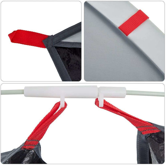 vidaXL Лятна Къмпинг Сцена Сива 205x125x90см