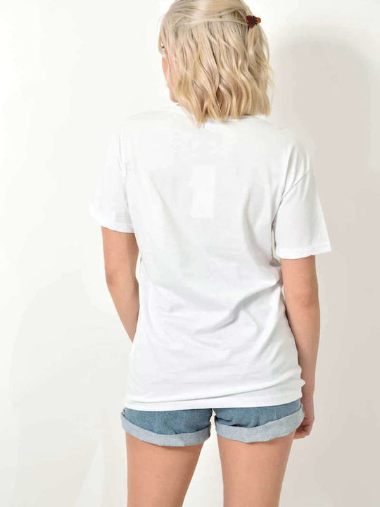 Love Damen T-Shirt Tierdruck White