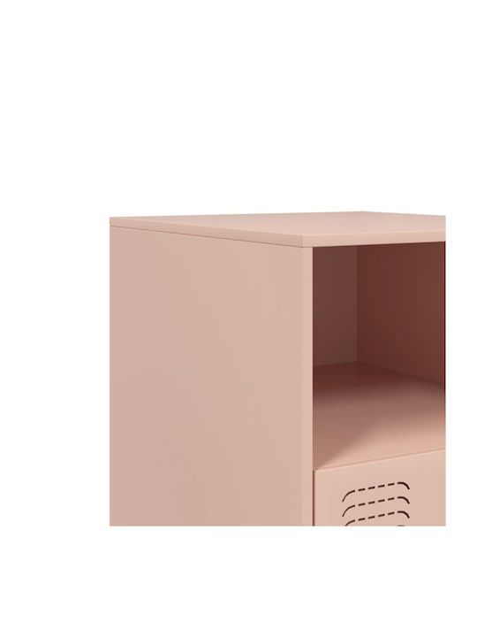 Nachttisch Metall Rosa 34.5x39x44cm