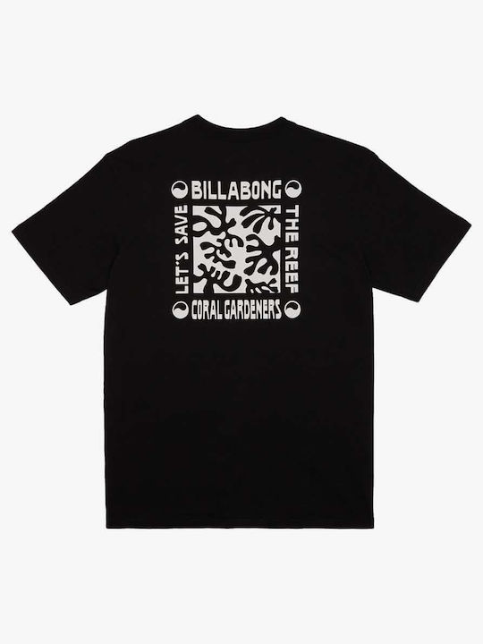 Billabong Ανδρικό T-shirt Κοντομάνικο Μαύρο