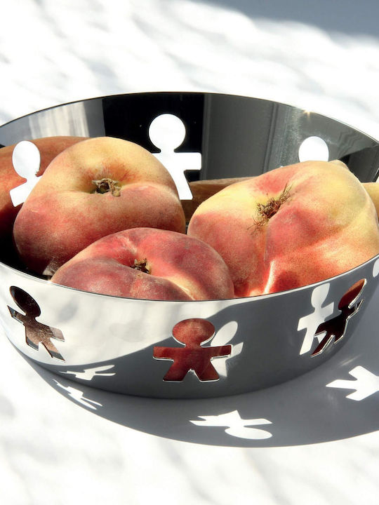 Alessi Girotondo Плодова кошница Метал Сребрист 18x18x5.4бр
