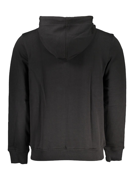 K-Way Men's Cardigan with Hood & Pockets Black