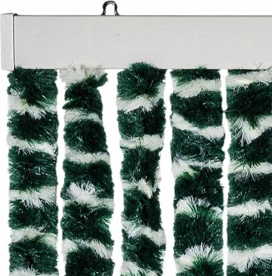 vidaXL Fabric Door Curtain Green 118x220cm 4004887